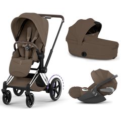 Trio e-Priam 3 + plooibare reiswieg + Cloud T i-Size