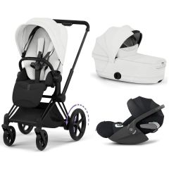Trio e-Priam 3 + plooibare reiswieg + Cloud T i-Size