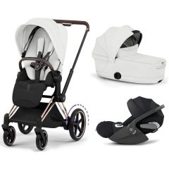 Trio e-Priam 3 + plooibare reiswieg + Cloud T i-Size