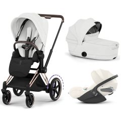 Trio e-Priam 3 + plooibare reiswieg + Cloud T i-Size