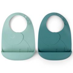 Set van 2 Peekaboo slabbetjes