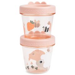 Set van 2 bewaarpotjes