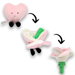 Knuffel I Love You Knuffel Hart/Bloem