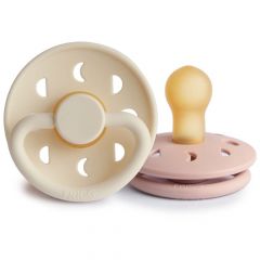 Frigg Fopspeen Moon Latex - 2 stuks - 0-6m