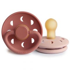 Frigg Fopspeen Moon Latex - 2 stuks - 0-6m