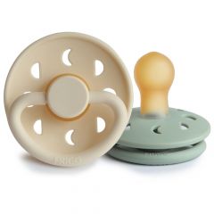 Frigg Fopspeen Moon Latex - 2 stuks - 0-6m