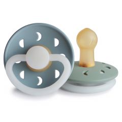 Frigg fopspeen Moon Night Latex - 2 stuks - 0-6m