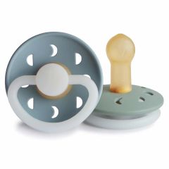 Frigg fopspeen Moon Night Latex - 2 stuks - 6-18m