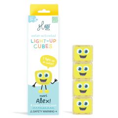Light Up Cubes badspeelgoed - 4 stuks
