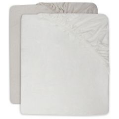 Set van 2 jersey hoeslakens 60 x 120 cm