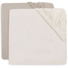 Set van 2 jersey hoeslakens 60 x 120 cm