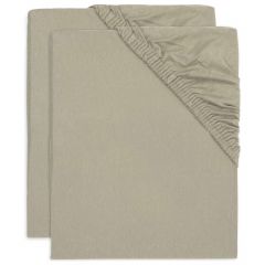 Set van 2 jersey hoeslakens 60 x 120 cm