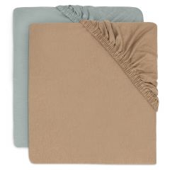 Set van 2 hoeslakens voor wieg 40/50 x 80/90 cm