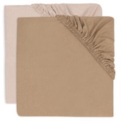 Set van 2 jersey hoeslakens 70/75 x 140/150 cm
