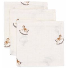 Set van 3 katoenen monddoekjes 31 x 31 cm