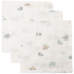 Set van 3 katoenen monddoekjes 31 x 31 cm