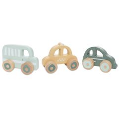 Set van 3 houten auto's