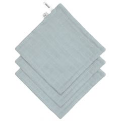 Set van 3 mousseline / badstof washandjes