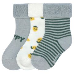 Set van 3 paar babysokken terry fleece - maat 15-18