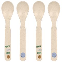 Set van 4 lepels in PP/Cellulose