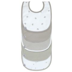 Set van 5 slabbetjes met velcrosluiting