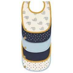 Set van 5 slabbetjes met velcrosluiting