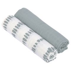 Set van 2 Swaddle & Burp hydrofiele doeken 120 x 120 cm