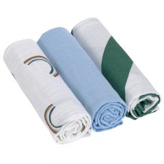 Set van 3 Swaddle & Burp hydrofiele doeken 85 x 85 cm