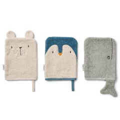 Set van 3 Sylvester washandjes