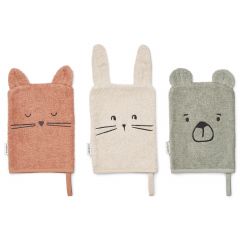 Set van 3 Sylvester washandjes
