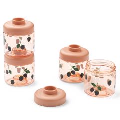 Set van 4 stapelbare Dominique snackboxen
