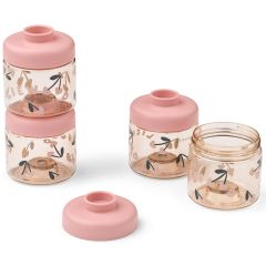 Set van 4 stapelbare Dominique snackboxen