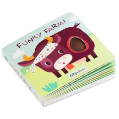 Voelboek met geluiden Funky Farm