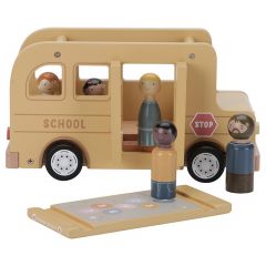 Schoolbus met poppetjes