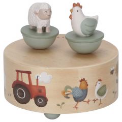 Houten muziekdoosje