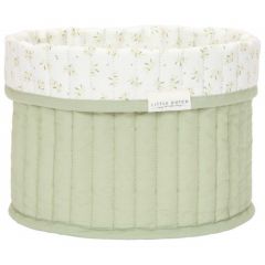 Klein rond omkeerbaar commodemandje 20 x 15 cm