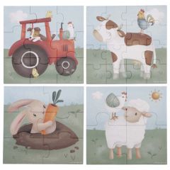 4-in-1 puzzel - Little Farm