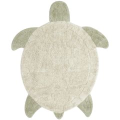 Zeeschildpad wasbaar vloerkleed 110 x 130 cm