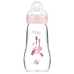 Glazen zuigfles Feel Good - 260 ml
