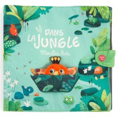Groot stoffen activiteitenboek - Dans La Jungle