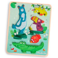 Sensorische puzzel - Dans La Jungle
