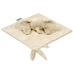 Knuffeldoek olifantje ribfluweel 27 x 27 cm - Fanfan