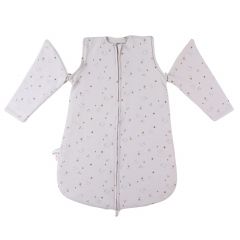 Slaapzak 70 cm afneembare mouwen Jersey - Bali, Moka & Snow