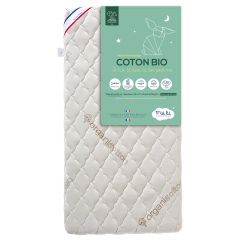 Biokatoen Babymatras 70 x 140 cm - Opgerold