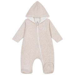 Gewatteerd babypakje met capuchon en voetjes 3m