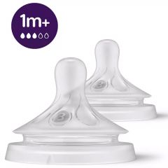 Set van 2 Natural 3.0 spenen 1m - T3