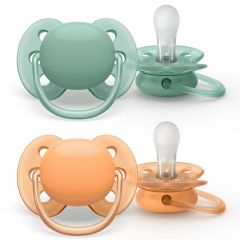 Ultrasoft fopspenen Uni 0-6 m - 2 stuks
