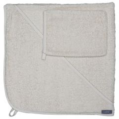 Badcape met washandje 75 x 75 cm