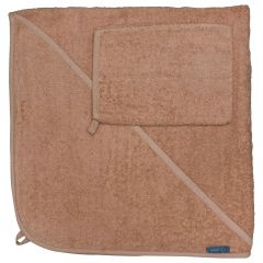Badcape met washandje 75 x 75 cm