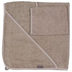 Badcape met washandje 75 x 75 cm